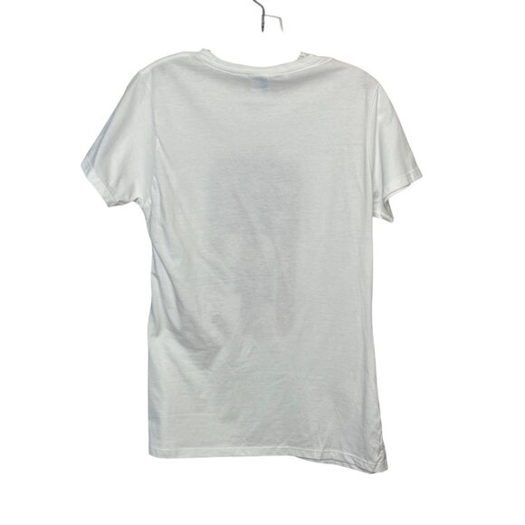 Miller Lite American Flag Tshirt Womens Medium White Port & Company - Picture 2 of 8